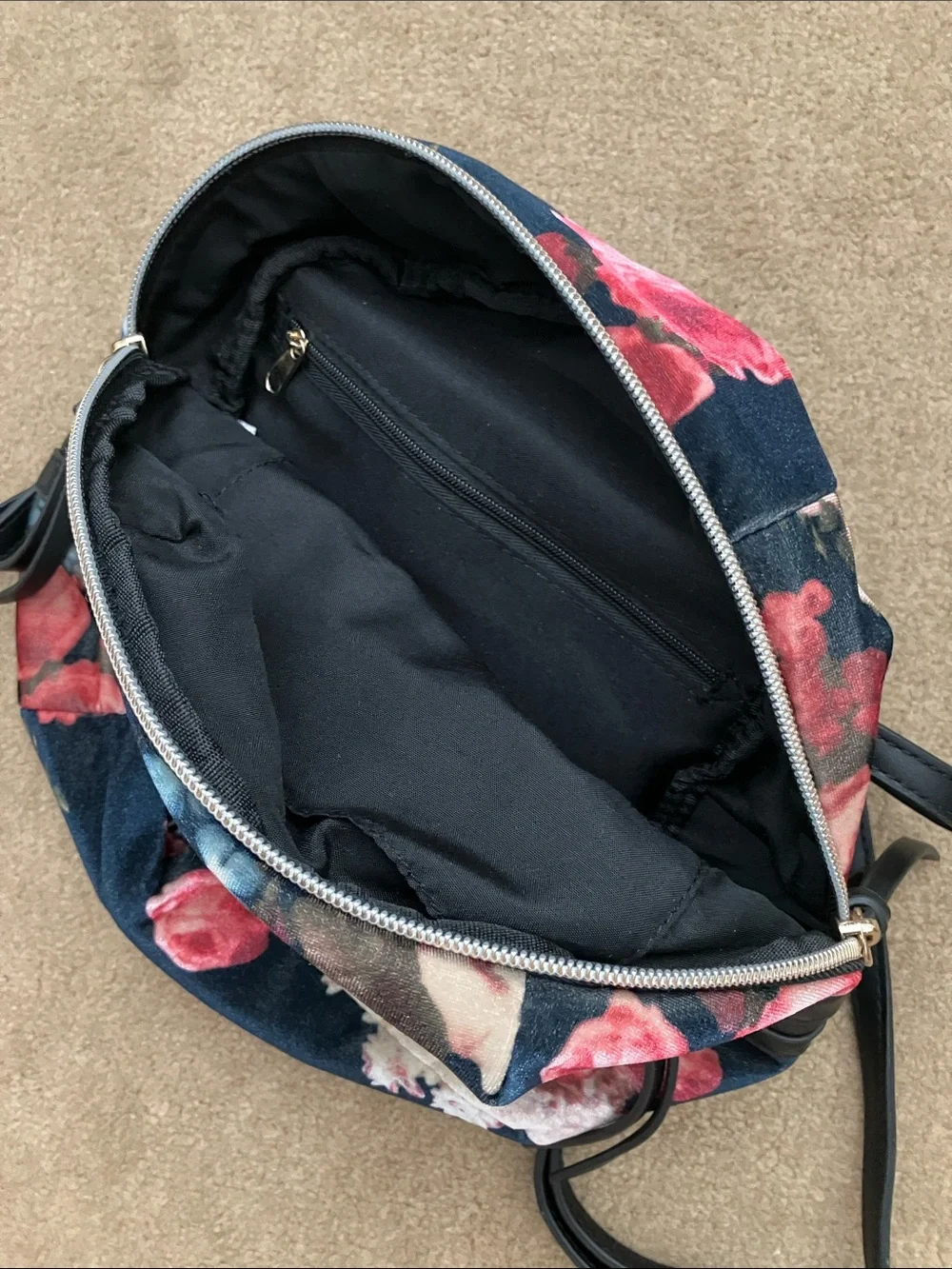Floral print mini backpack